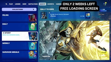 Free Loading Screen | 2 Weeks left | IMPENDING DOOM | Chapter 5 Season 4| #fortnite Absolute Doom