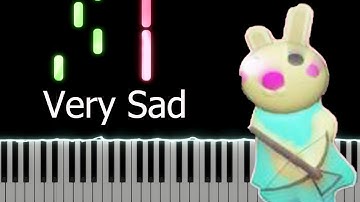 Roblox Piggy Menu Theme Song (SLOW EASY PIANO TUTORIAL)