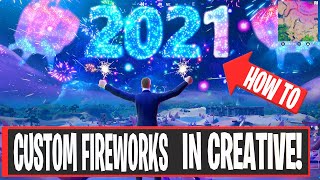 CUSTOM FIREWORKS In Fortnite Creative! #Shorts