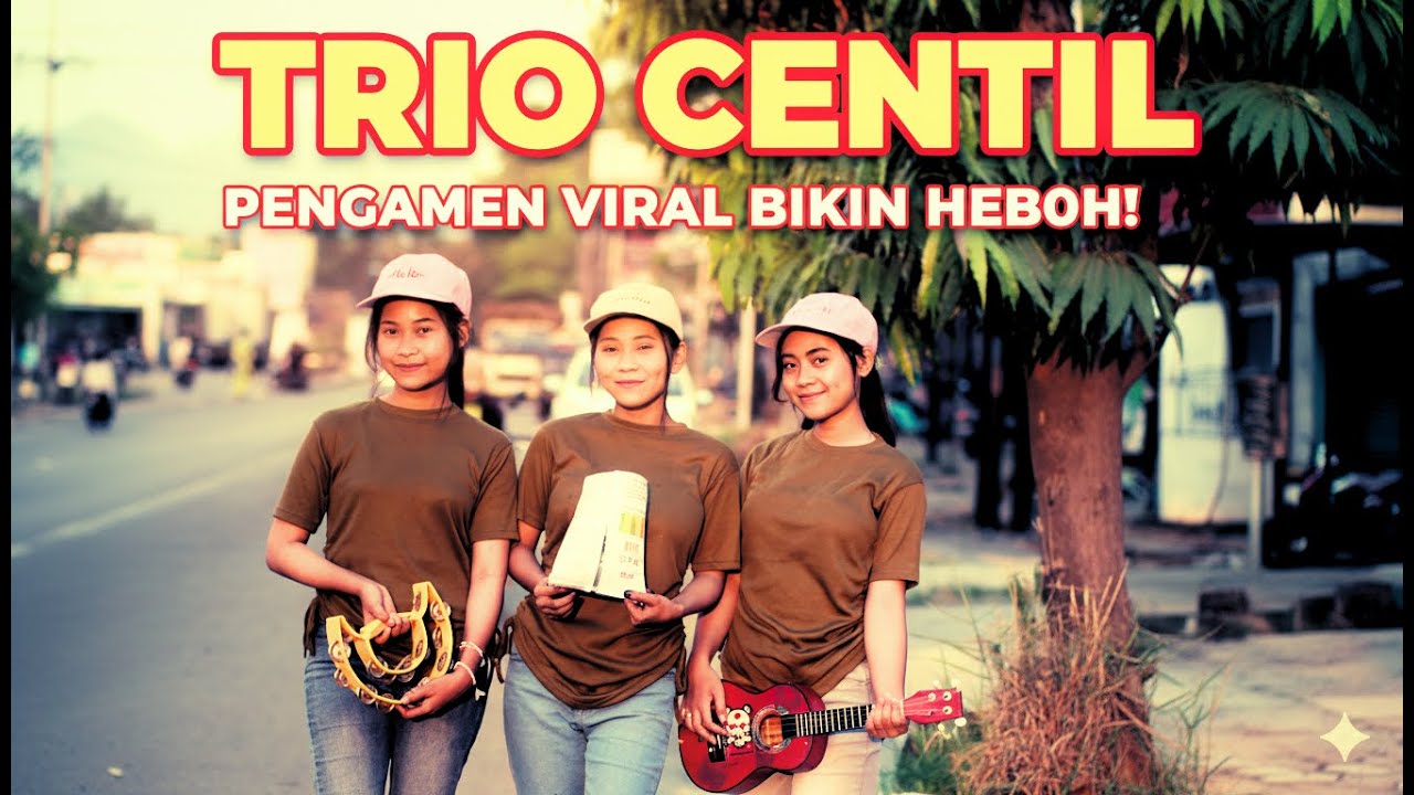 Trio Centil Bikin Jalanan Jadi Panggung Viral! Lihat Aksinya
