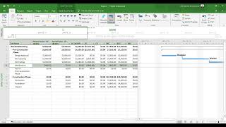 Earned Value Analysis using MS Project