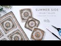 Summer side square easy modern crochet in the round