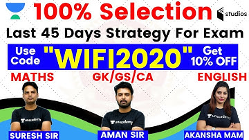 SSC , DRDO & Railway | Complete Course on Unacademy | Use Code "WIFI2020" & Get 10% off