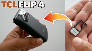 TCL Flip 4 5G how to insert SIM Card & Activate  e-SIM