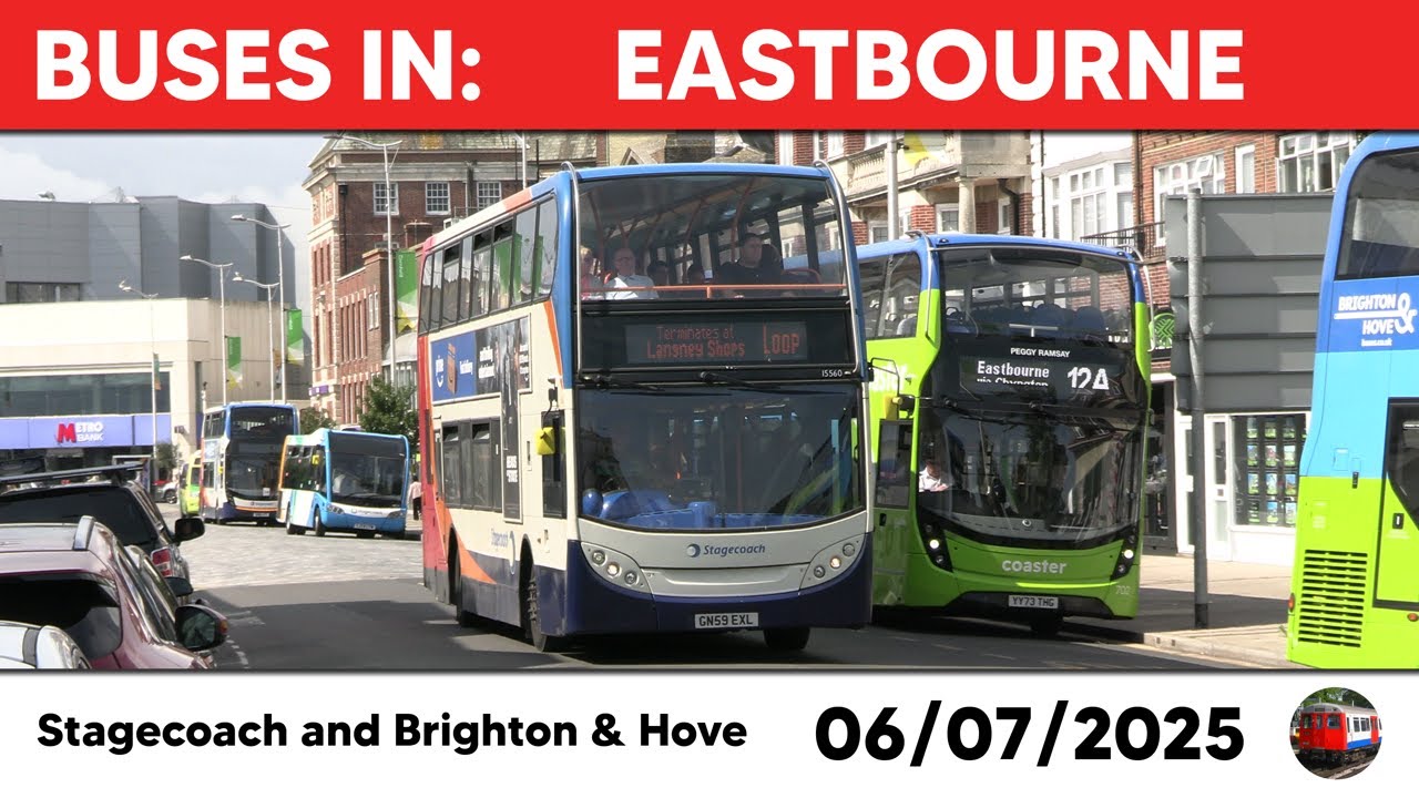 Buses in Eastbourne 06/07/2025