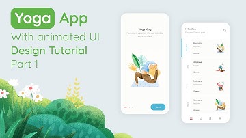 Beautiful and Animated Yoga App UI Design Tutorial In Kodular | With aia file| UI/UX Design | Part 1