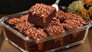 Moist chocolate cake made with pantry staples | Dessert recipe screenshot 4