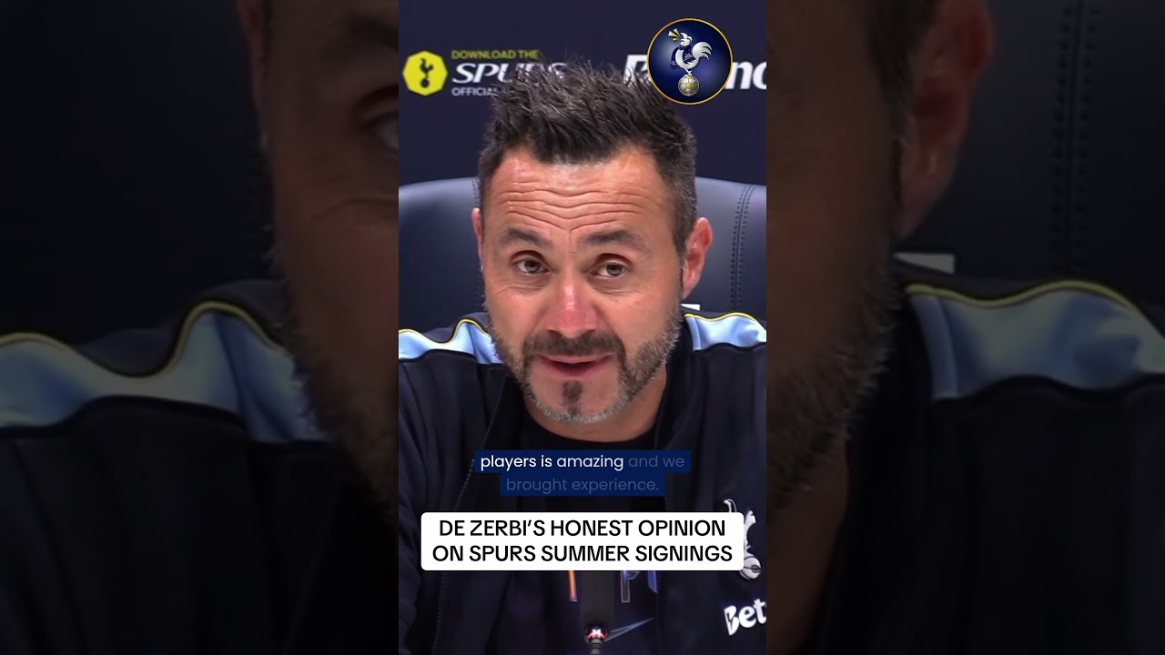 Hear from De Zerbi ahead of Newcastle tie as he breaks down Spurs record breaking transfer window