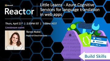 Little Learns - Azure Cognitive Services for language translation in web apps