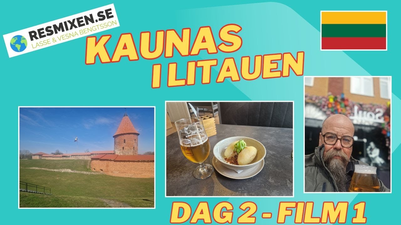 Underbara Kaunas i början av april. Häng med på en promenad! Husbilen står hemma, och frun likaså.