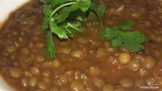 طريقة العدس بجبه الاصليه علي طريقة امي الله يرحمهاmy mothers lentils