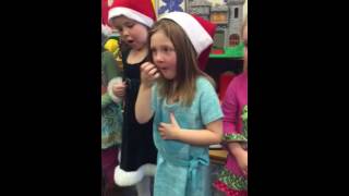 Addy's preschool Christmas show