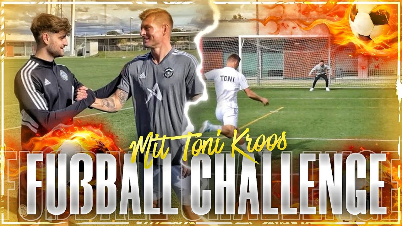 FUSSBALL CHALLENGE GEGEN TONI KROOS!🔥⚽ Mittelfeld Weltspieler vs Kroos🙌🏼