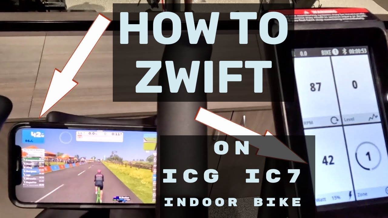 How To Zwift on a ICG IC7 Indoor Power Bike With Watt Rate 20 Computer