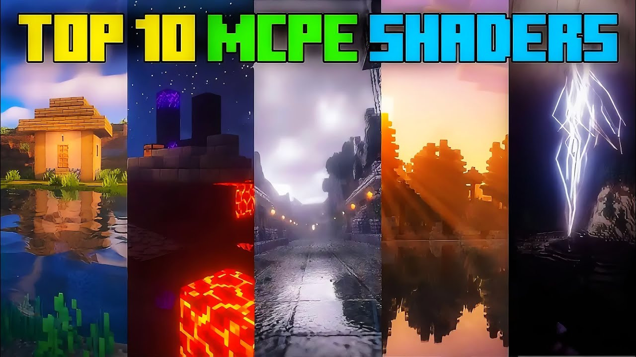 TOP 10 BEST REALISTIC SHADERS FOR MCPE 1.21+ | (TOP 10) LOW END DEVICE SHADER NO LAG | (NEW SHADERS)
