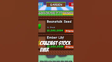 THE CRAZIEST GROW A GARDEN STOCK EVER Growagarden Jandel Roblox 