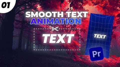 How To Add Smooth Text Animation | Adobe Premiere Pro | Sinhala
