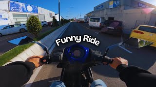 A FUNNY RIDE for the city🏍️ | Yamaha Aerox 49cc [4K]