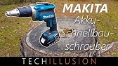 Makita DFS452ZX2 18V Cordless Brushless Screwdriver and Autofeed attachment  - YouTube