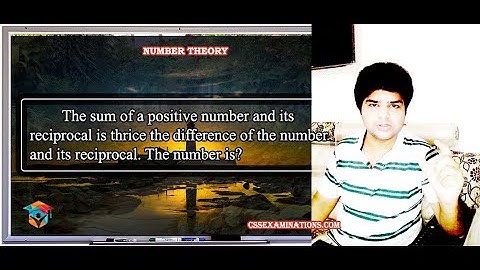 The Sum of a Positive Number and Its Reciprocal