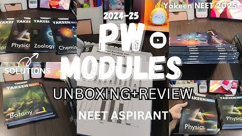 PW MODULES *HONEST* REVIEW!✅2024-25#physicswallah #modules#yakeen #unboxing