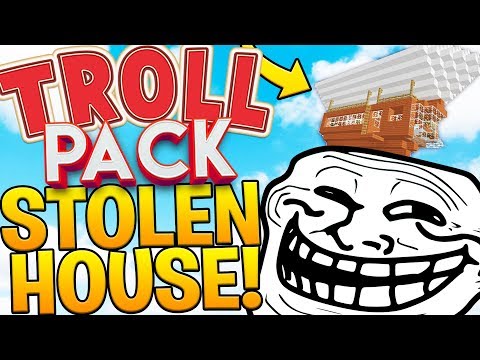 AIRSHIP STOLEN HOUSE PRANK *MUST SEE* (ARCHIMEDES MOD) - MODDED MINECRAFT TROLL PACK #5 | JeromeASF parody or satire