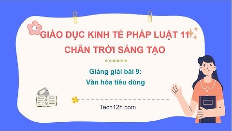 Giảng bài 9: Văn hóa tiêu dùng | Bài giảng Kinh tế pháp luật 11 Chân trời