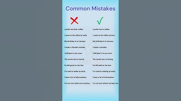 10 Most Common Mistakes in English Sentences You Need to Avoid! ||Grammar Mistakes #shorts