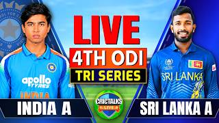 🔴 Live: IND-A vs SL-A, 4th ODI | Tri Series 2026 | Today's Cricket Match Scores & Hindi Commentary