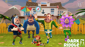 Dark Riddle CHAPTER 4 : MOD MENU GAME ( Mod Skin IRISH FOX Game Play ) Part 12