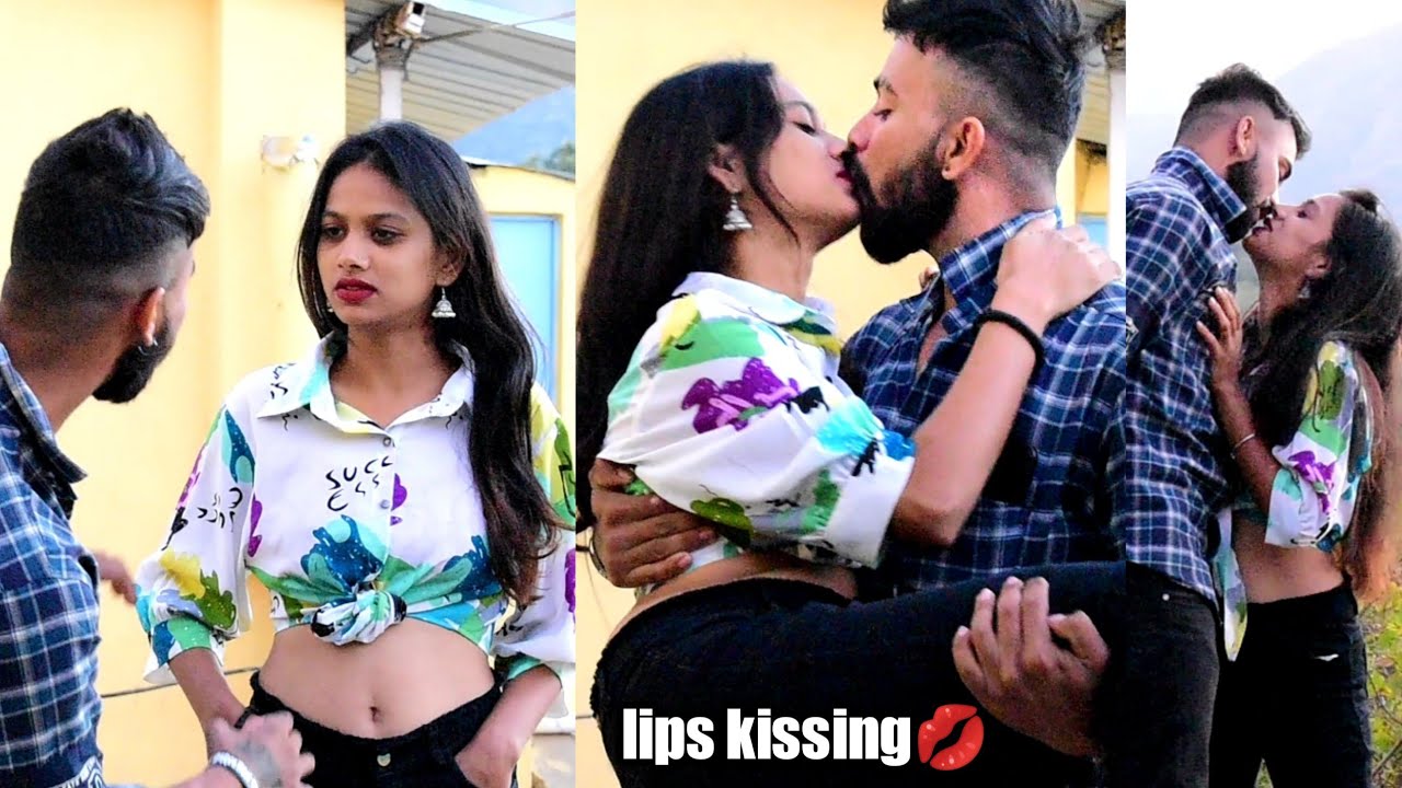 Download real lips kissing prank on my cute girlfriend Soniya new kissing prank videos gone romantic part3