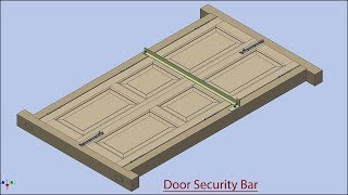 Door Security Bar || Autodesk Inventor Tutorial