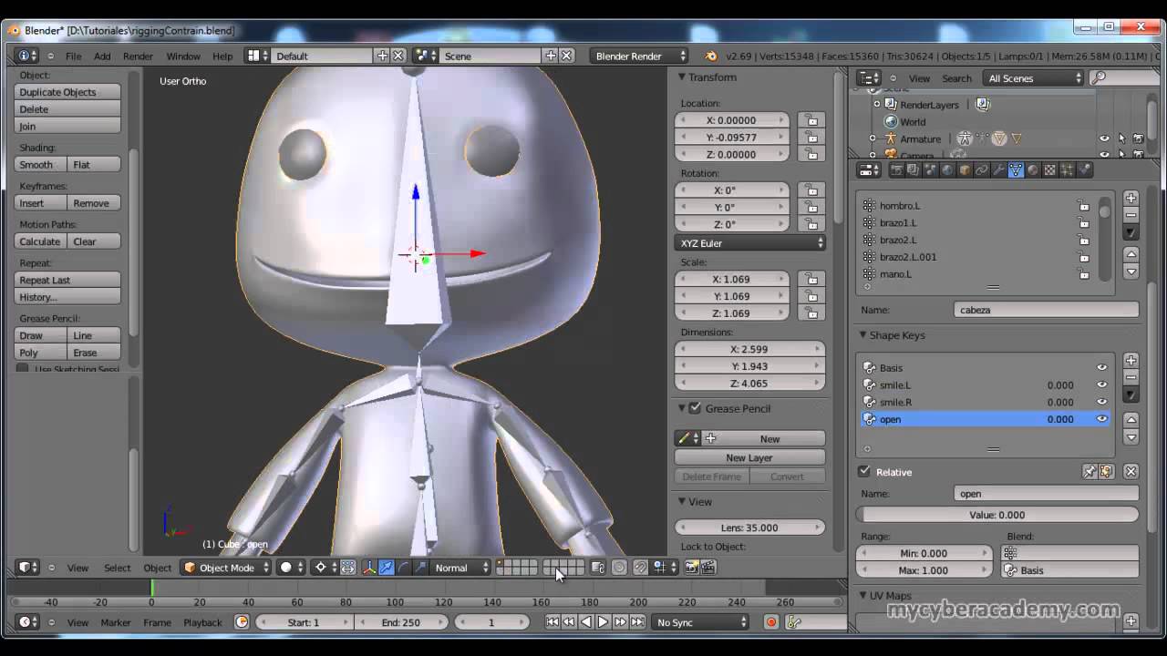 Tutorial Intermedio de Blender - 11 - Shape Keys - YouTube