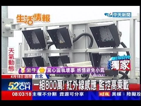 中天新聞》五楊執行高乘載 紅外線感應監控