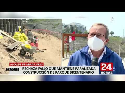 Alcalde de Miraflores anuncia demanda por paralización de obra Parque Bicentenario