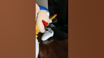 Jeffy playing video games instead of doing his homework!