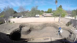 Pool Rebar Install - Time Lapse