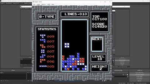[NES Tetris] Cleared B-Type 18-2 No Next Box