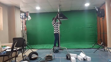 Timelapse of green screen  setup