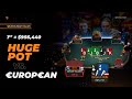 HUGE POT Vs. €urop€an In The $25,500! | Twitch Poker Highlights