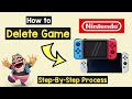 Delete Game Nintendo Switch | Uninstall Games Software Nintendo Switch OLED | Archive Game Nintendo