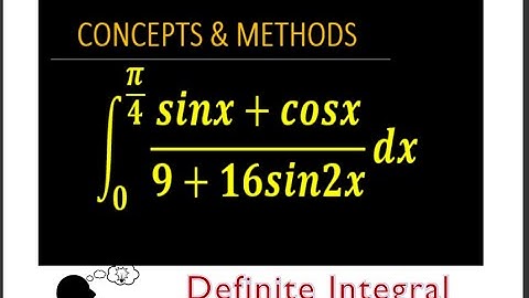 Integral 0 to pi/4 