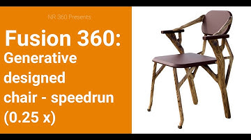 Fusion 360 : Generative Designed Chair | 4x speed|additive manufacturing