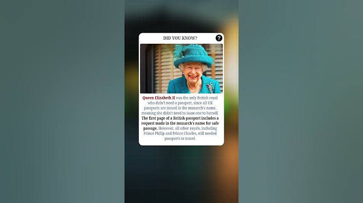 Why Queen Elizabeth II Never Needed a Passport ✈️👑 | #fact #facts #shorts