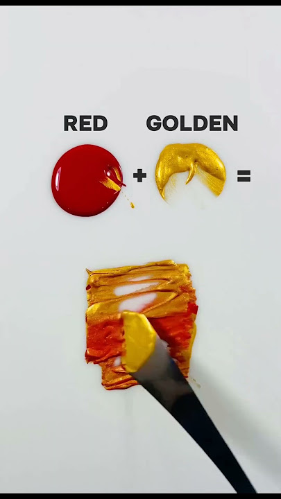 let's mix red ♥️ and golden 🥇 #paint #colours #asmrsounds #gold #painting