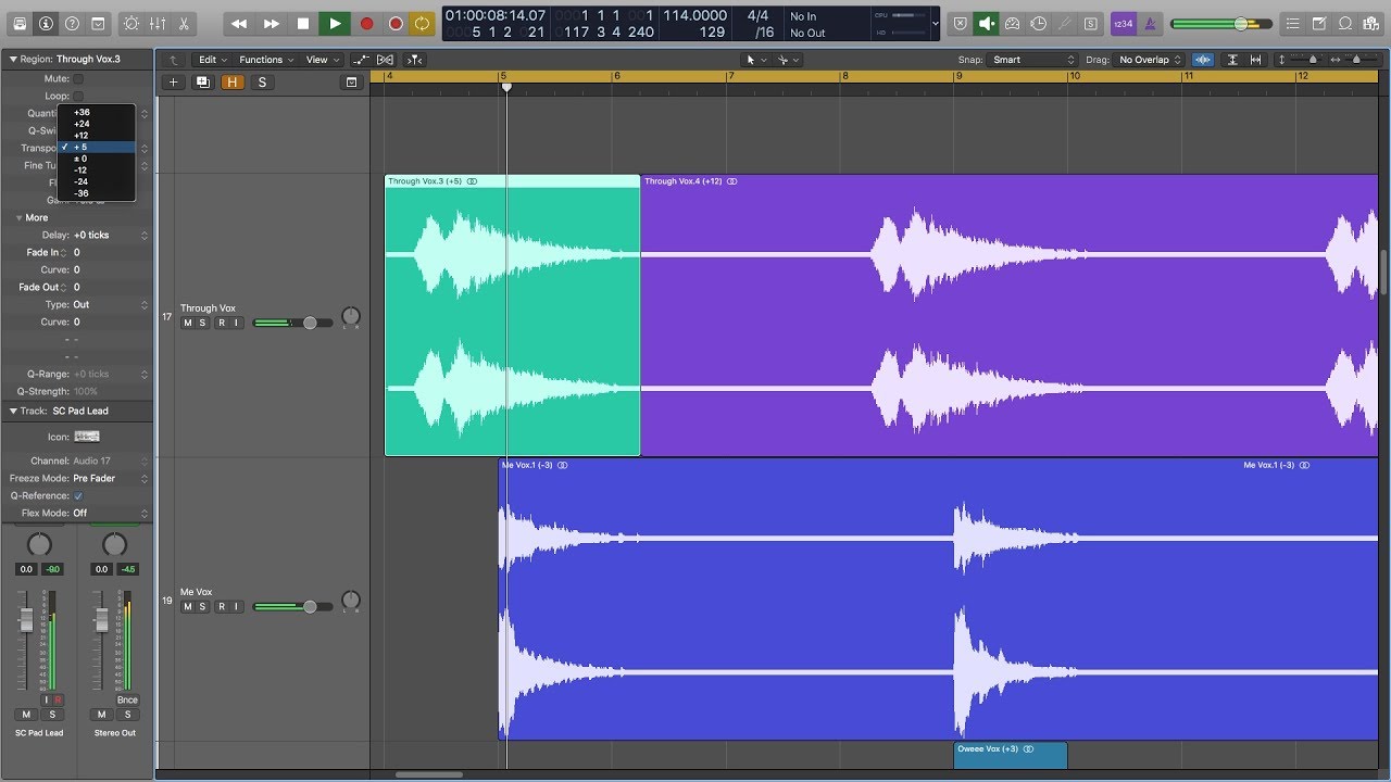 reverse sound in logic pro 10.4