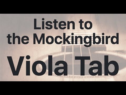 Listen to the Mocking-Bird Sheet music for Viola 