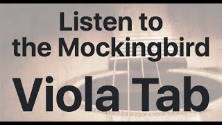 Learn Listen to the Mockingbird on Viola - How to Play Tutorial