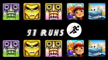 Temple Run 2 Vs Zombie Run Vs Temple Run 2 Vs Subway Surfers Vs Run Fish Run - Top 5 Endless Run