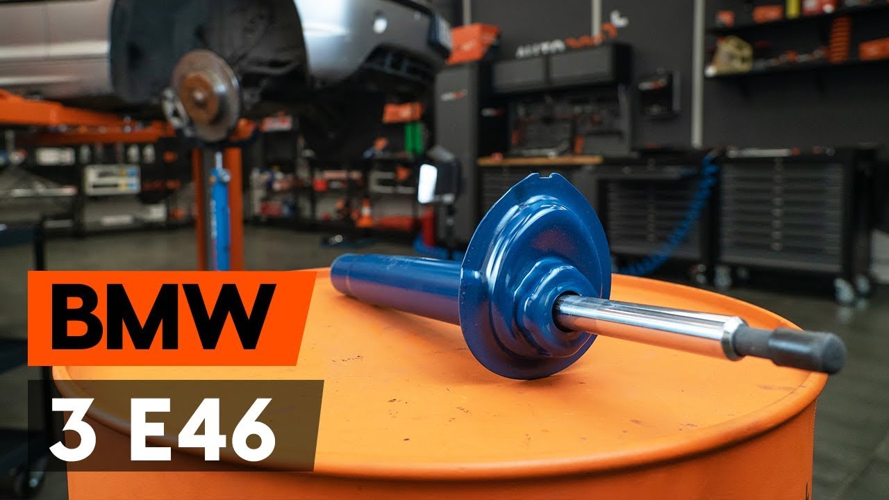 How to change a front shock strut on BMW 3 (E46) [TUTORIAL AUTODOC